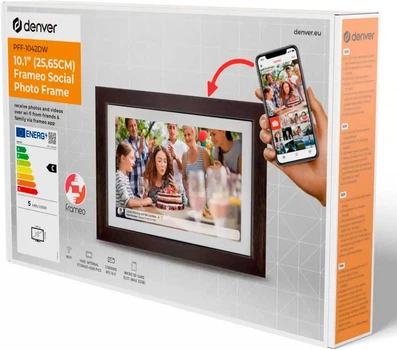 Цифровая рамка Денвер Frameo PFF-1042DW 25,4 см (10,1) 16 ГБ