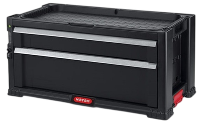 Стелаж для інструментів Keter з 2 ящиками Tool Chest Чорний (7290106926158)