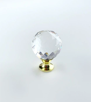 Ручка GTV Crystal Palace D=40мм Золото кристал (GZ-CRPA40-03)