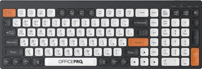 Клавіатура бездротова OfficePro SK985BO Bluetooth/Wireless Black/White