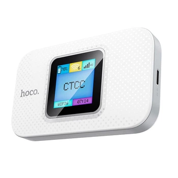 Роутер маршрутизатор 4G Hoco DQ12 Portable WiFi with display (Europe Asia and Africa) LTE 150Mbps White