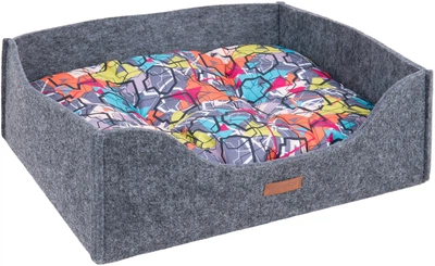 Legowisko dla kotów Amiplay Hygge Sofa 2w1 S Szare (5907563259720)