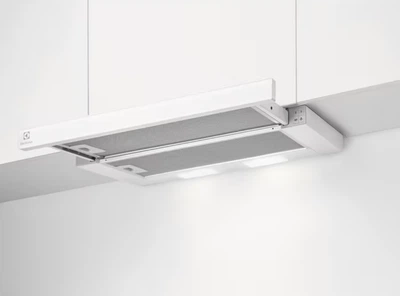 Electrolux Витяжка телескопічна, 59см, 410м.куб/год., білий