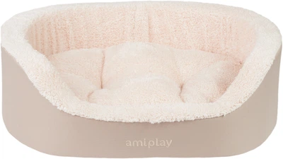 Legowisko dla psów Amiplay Aspen Elipsa L Beżowe (5907563245747)