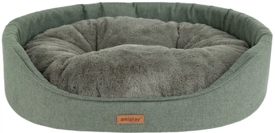 Legowisko dla psów Amiplay Como owalne S Zielone (5907563312524)