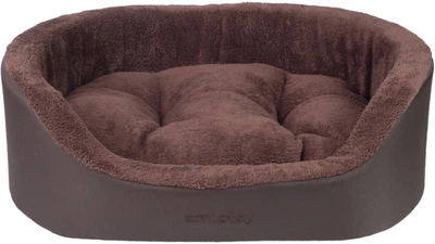 Лежак для собак Amiplay Aspen Elipsa M Коричневий (5907563245723)