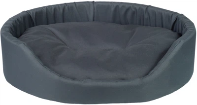 Лежак для собак Amiplay Basic овальний S Графітовий (5907563246195)