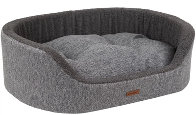 Лежак для собак Amiplay Malmo Еліпса S Сірий (5907563299290)