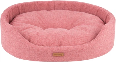 Лежак для собак Amiplay Montana овальний XL Рожевий (5907563281066)