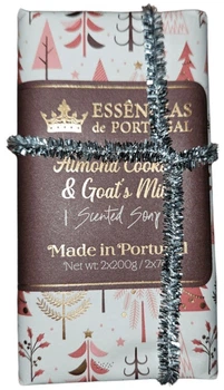 Набор мыла Essencias De Portugal Merry Red Trees Миндальное печенье-Козье молоко 200 г x 2 шт (5600310312289)