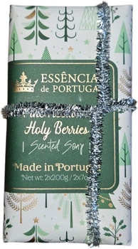 Набір мила Essencias De Portugal Merry Green Trees Ягоди та хвоя 200 г x 2 шт (5600310312272)