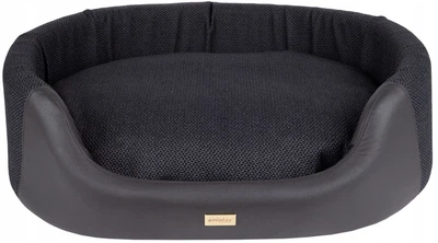Legowisko dla psów Amiplay Milano Elipsa M Czarne (5907563310599)
