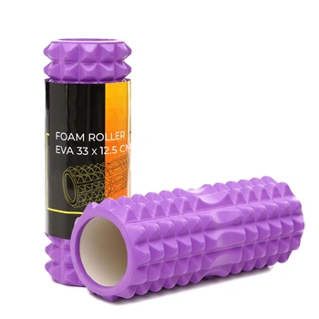 Массажный ролик Cornix EVA 33 x 12.5 см (валик, роллер) XR-0328 Violet