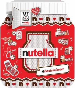 Адвент календарь Nutella 528г новогодний подарок с сюрпризами под каждым «оконцем»