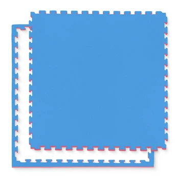 Мат-пазл (ласточкин хвіст) 4FIZJO Mat Puzzle EVA 100 x 100 x 4 cм Blue/Red (P-5907739310668)