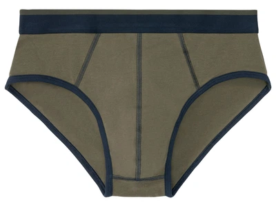 Трусы слипы однотонные для мужчины Livergy LYCRA® 369921 S хаки