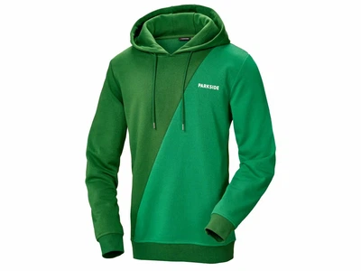 Худі з начосом для чоловіка Parkside Ecoprint 450941 S зелений