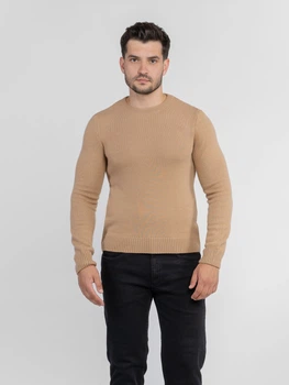 Светр чоловічий бежевий з додаванням вовни Arber Crew-neck7 N-AVT-112 XXL бежевий (M10.46.16.242)