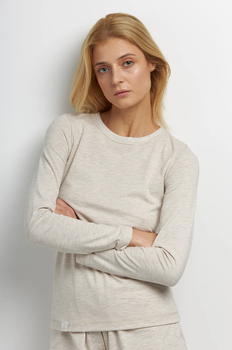 Жіночий бежевий джемпер з U-подібним вирізом XL BASIC 02/04/03XLBesh ELLEN