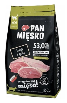 Sucha karma dla kotów Pan Mięsko Indyk z gęsią S 10 kg (5905342292579)