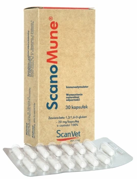 Suplementy dla zwierząt ScanVet Scanomune Odporność 30 kapsułek (5903624842801)