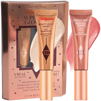 Хайлайтер + сяючі рум'яна Charlotte Tilbury Hollywood Superstar Glow Kit 2 х 5 мл