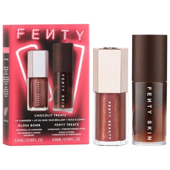 Набір для губ FENTY BEAUTY Chocolit Treatz Lip Luminizer + Lip Oil Duo The Holiday Glow-Up Collection