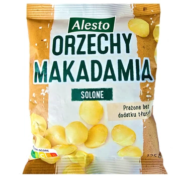 Горіхи Макадамія Очищені Солені Alesto Makadamia Solone 125 г