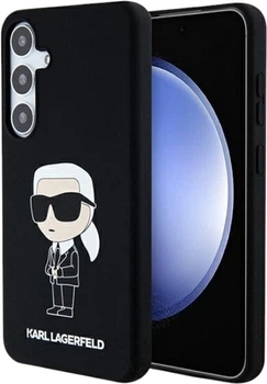 Etui Karl Lagerfeld Silicone Ikonik do Samsung Galaxy S24 Black (KLHCS24SSNIKBCK)