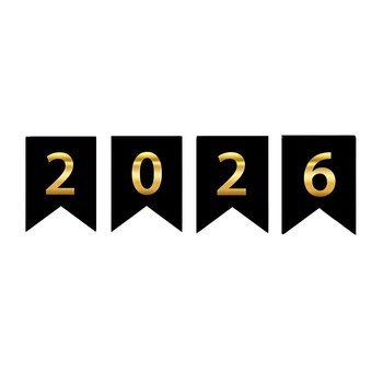 Паперові Прапорці 2026 Чорний