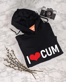 Чоловіча толстовка/худі "I LOVE CUM" 2XL
