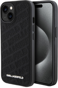 Панель Karl Lagerfeld Quilted K Pattern для Apple iPhone 15 / 14 / 13 Black (KLHCP15SPQKPMK)