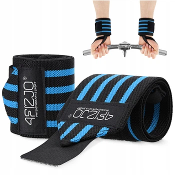 Бинты для запястий (кистевые бинты) 4FIZJO Wrist Wraps Black/Blue (P-5907739317445)