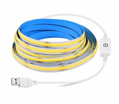 LED USB світильник з сенсорним вимикачем 2 метри COB strip