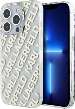 Панель Karl Lagerfeld IML Fullover Logo для Apple iPhone 15 Pro Max Golden (3666339258696)