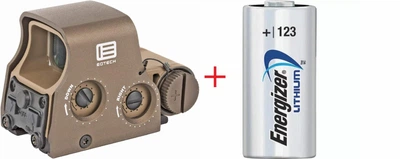 Коллиматорный голографический прицел EOTECH XPS2-2 Tan + Подарок Батарейка Energizer CR123 Lithium 3V , 1500 mAh