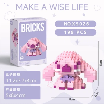 Конструктор BRICKS Лило и Стич Ангел 5×8×4 см 199 деталей