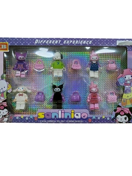 Набор фигурок Hello Kitty 6 мини-фигурок совместимы с конструкторами LEGO