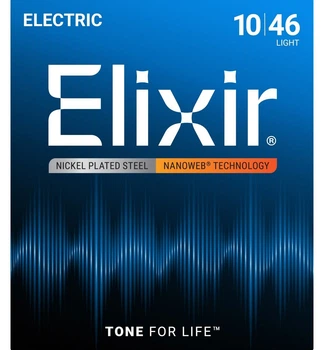 Струны для электрогитары Elixir 12052 Nanoweb Nickel Plated Steel Light 10/46