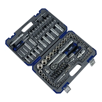 Набір інструментів професійний 1/4" та 1/2" 108 од. Haisser BLACK 70255