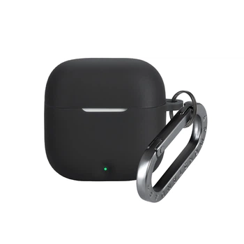 Силиконовый чехол для наушников OPPO Enco Buds3, Hang Case, черный, ультратонкий защитный кейс толщиной 2 мм, защита от царапин, пыли и ударов, компактный, с карабином для крепления, ArmorStandart (ARM88030)