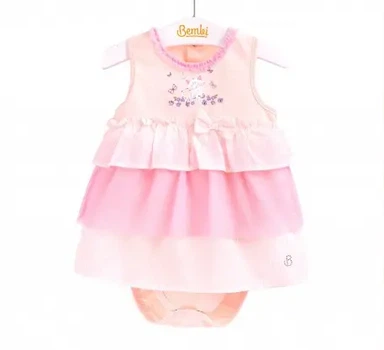 Боди-платье для девочки Bembi БД 142 62 см розовый