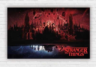 Паперовий плакат "Дивні Дива. Stranger Things. Загадкові події. Things" розмір 120х75см