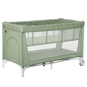 Детский Манеж Piccolo Plus Mint Green с двойным дном