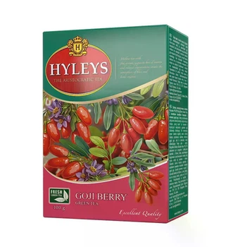 Чай Hyleys зелений Ягоди Годжі крупнолистовий 100 г