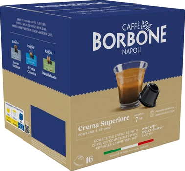 Кава в капсулах Caffe Borbone Dolce Gusto Crema Superiore Blend 6.5 г х 16 шт (8055176432416)