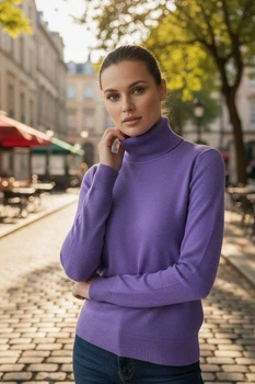 Гольф-водолазка женская Moni&Co 194685 L/XL Сиреневый (2200005142868)