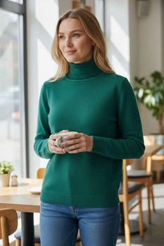 Гольф-водолазка женская Moni&Co 194683 L/XL Зеленый (2200005142820)
