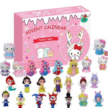 Адвент-календар Hello Kitty з 24 милими сюрпризами. Фігурки Хелоу Кіті