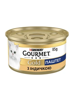Упаковка влажного корма Purina Gourmet Gold для кошек с индейкой (паштет) 85 г x 24 шт